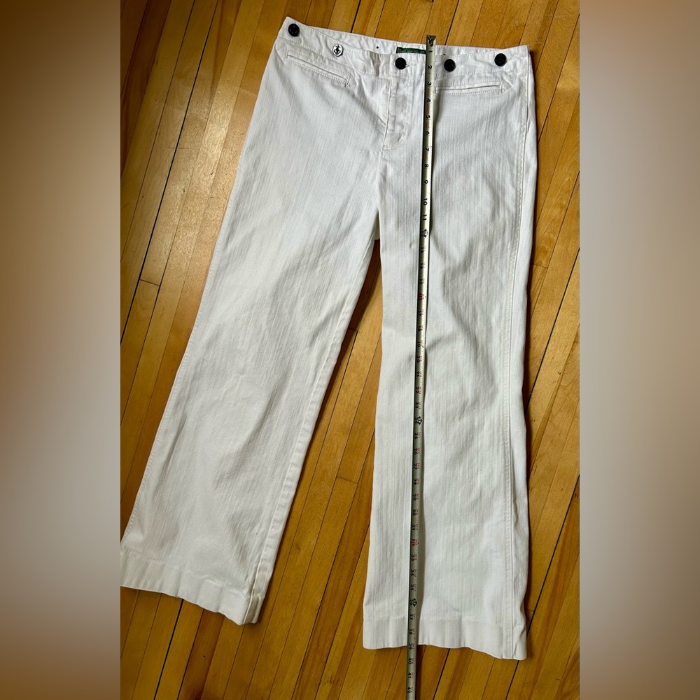 Ralph Lauren Vintage 90s White Sailor Jeans - Picture 5 of 10